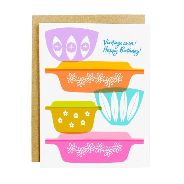 Vintage Is in Birthday Card