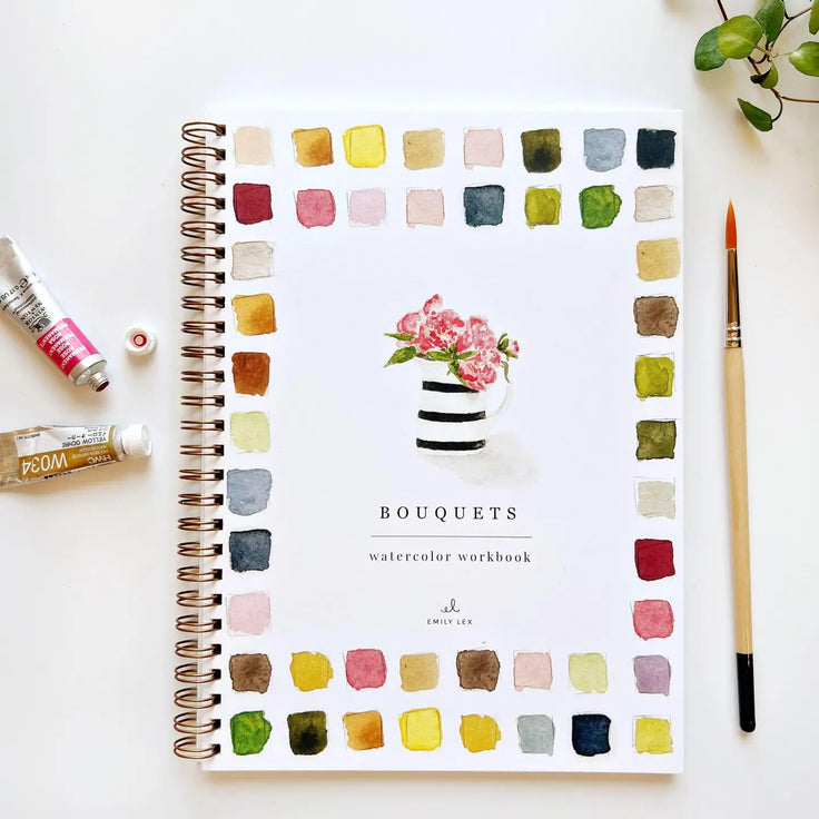 Bouquet - Watercolor Workbook - Emily Lex Studio