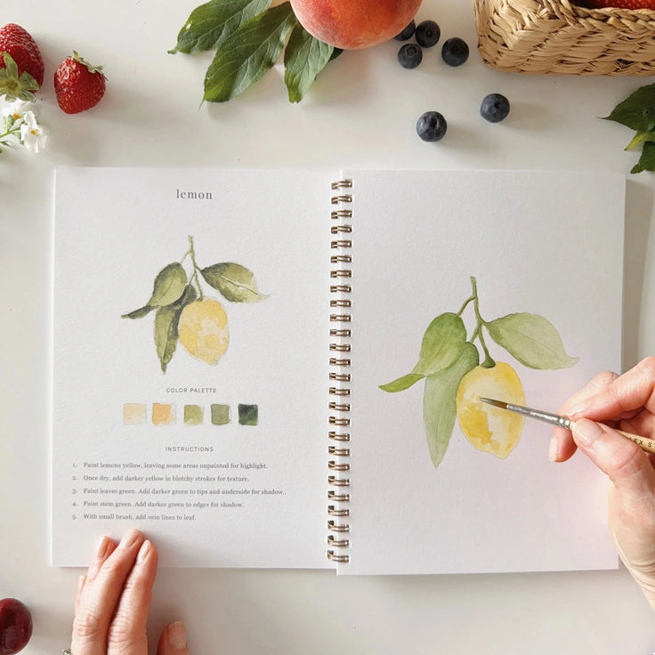 Fruit - Watercolor Workbook - Emily Lex Studio