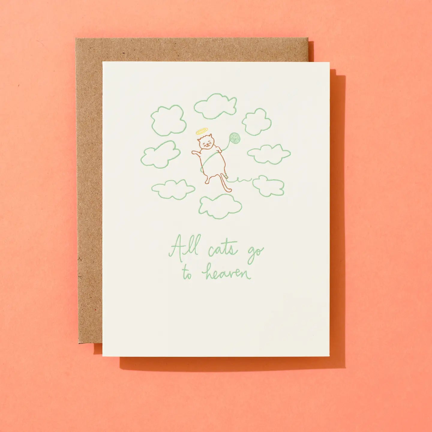 All Cats Go To Heaven - Sympathy Card