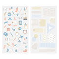 Midori Stationery Themed Sticker Sheets