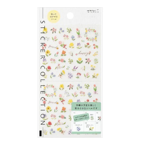 Midori Wild Flower Sticker Sheet