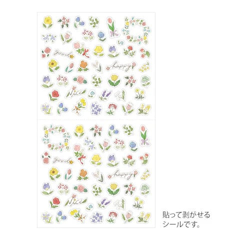 Midori Wild Flower Sticker Sheet