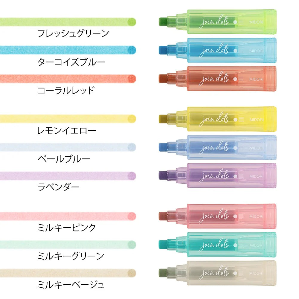 Connecting Dot Pen - Bright Tones -3 pack