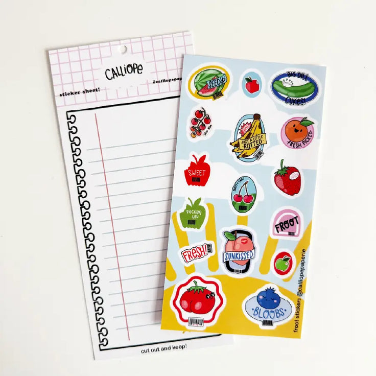Froot Stickers Sticker Sheet