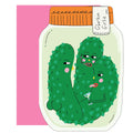 Gherkin Girlie- Die Cut Greeting Card