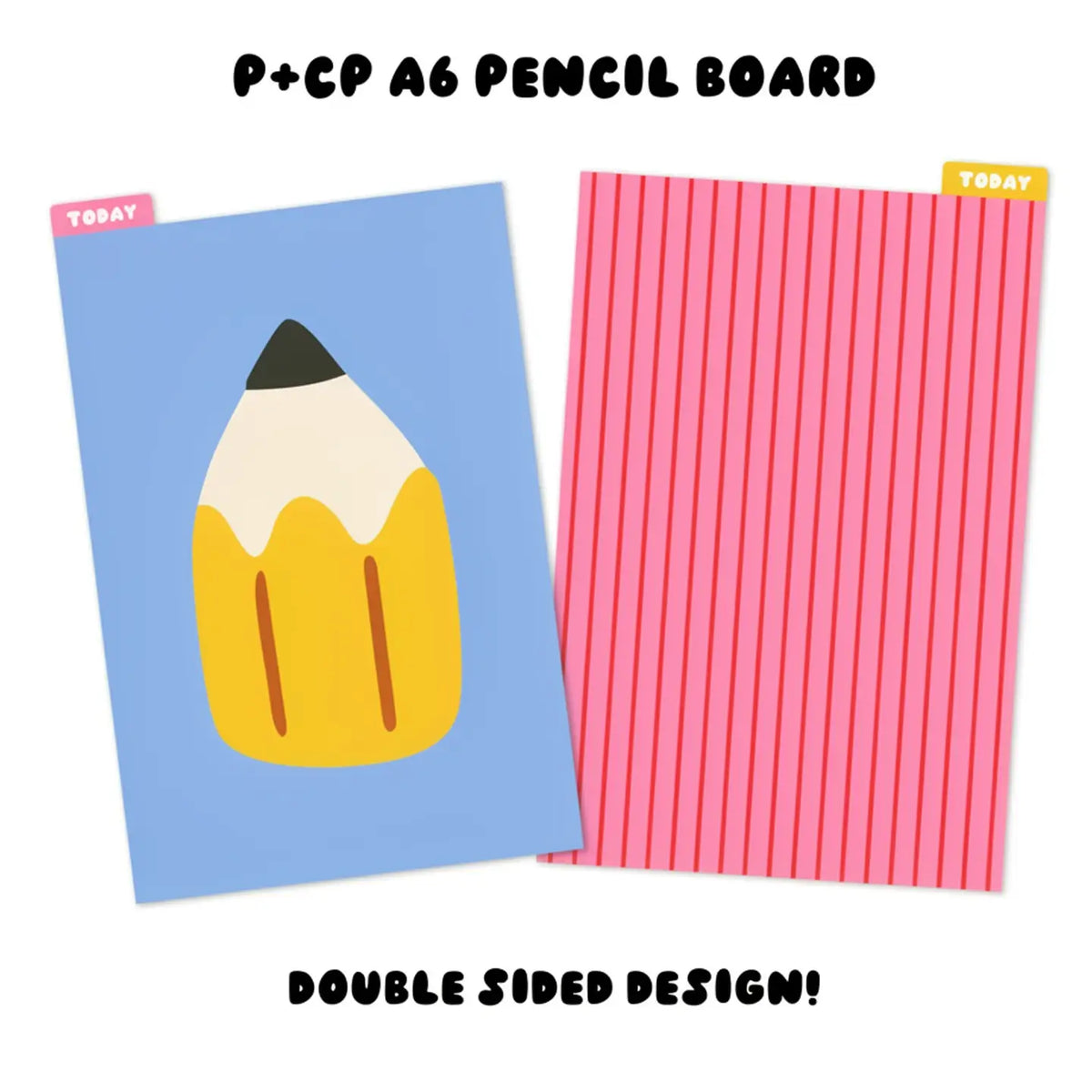 A6 Planner Pencil Board: Pencil + Stripes