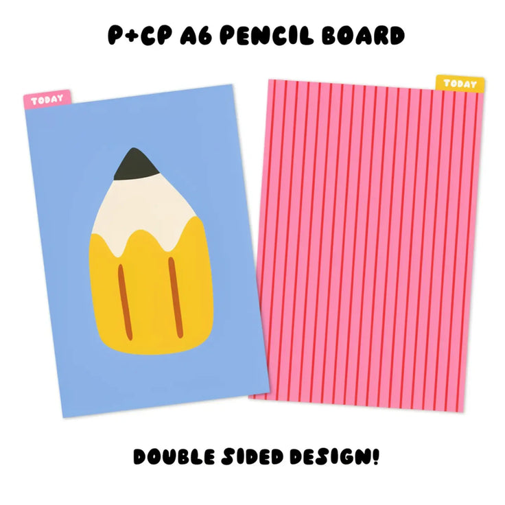 A6 Planner Pencil Board: Pencil + Stripes