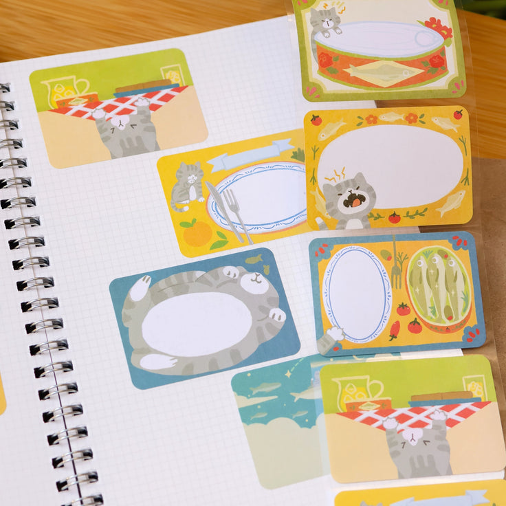 Paper Roll Labels - Sardine Fan