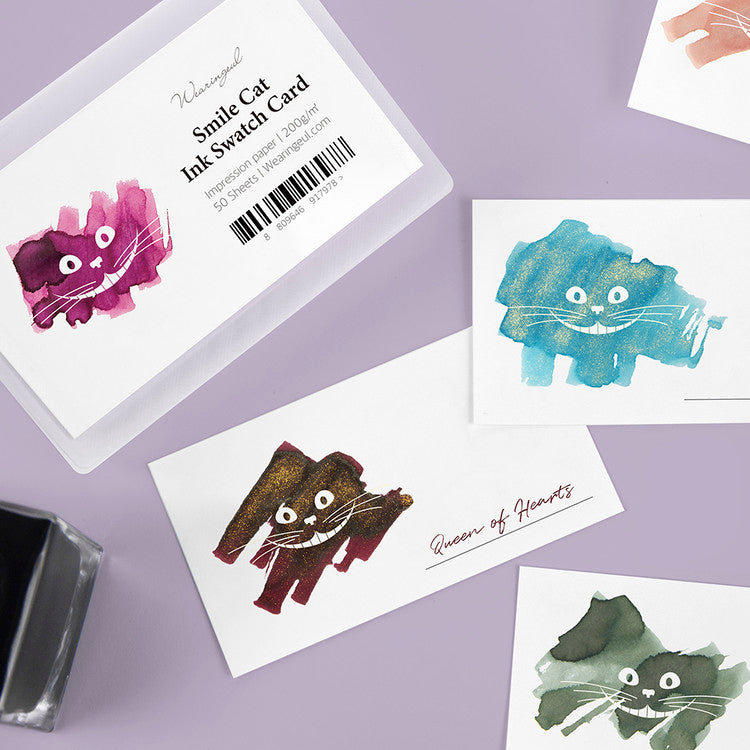 Smile Cat Ink Swatch Card (50 sheets)