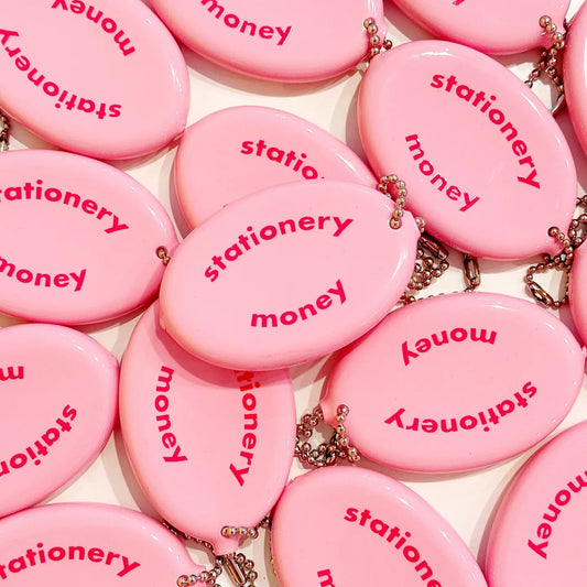 Stationery Money Coin Holder Keychain