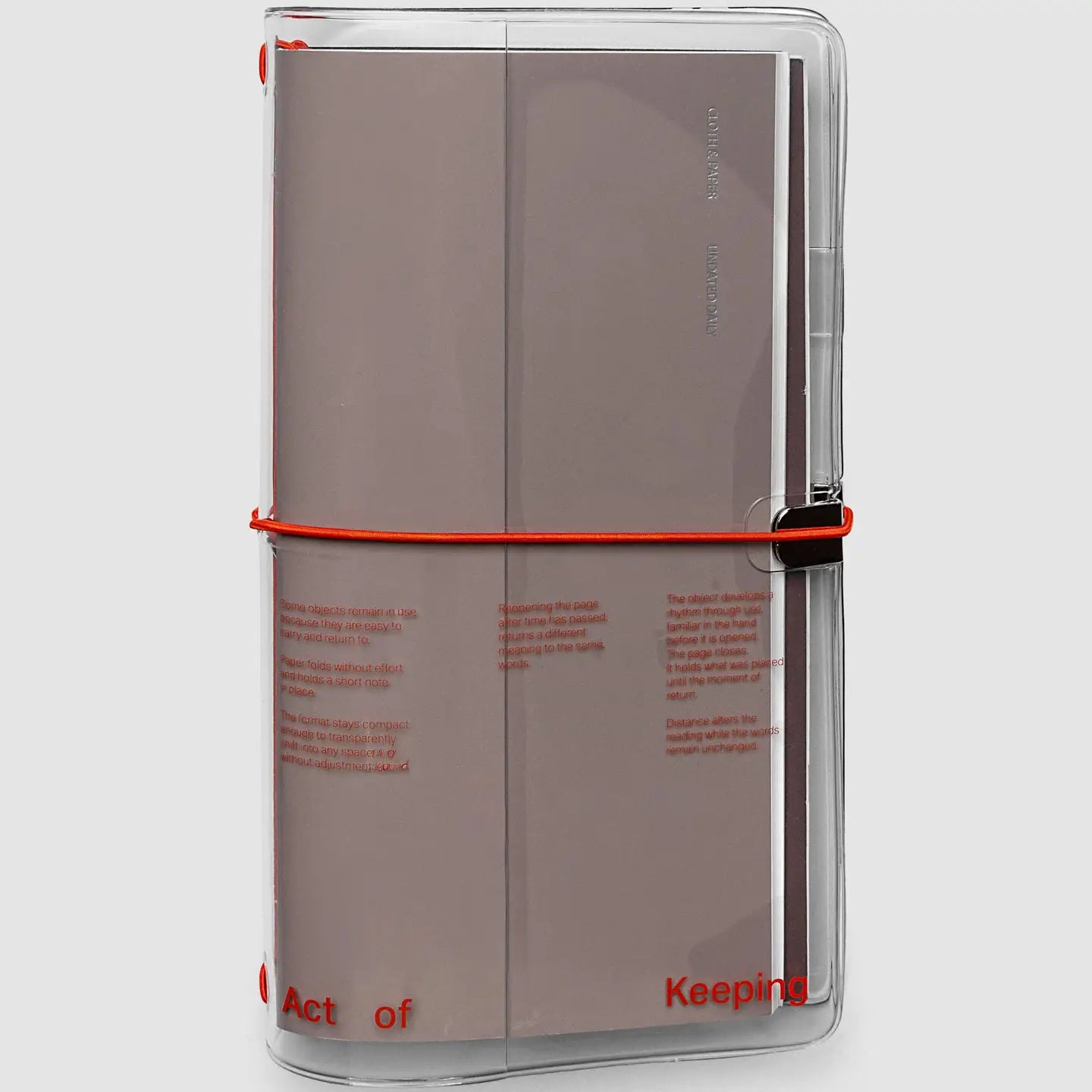 Act of Keeping Travel Cover | Clear Vinyl - COVER ONLY