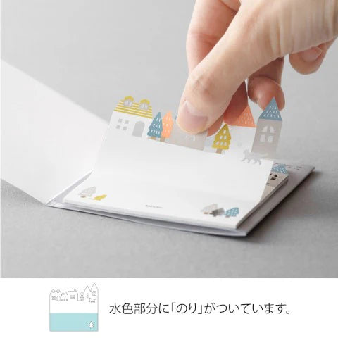 Die Cut Sticky Notes - Town