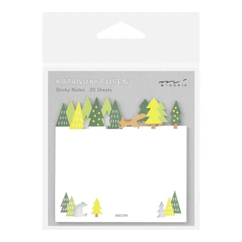 Die Cut Sticky Notes - Forest