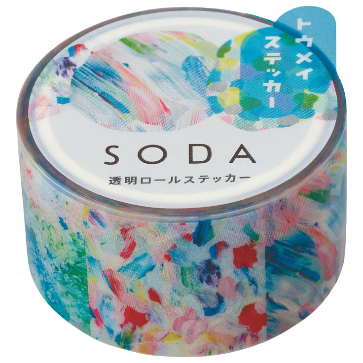 Soda Transparent Masking Tape Sticker Type