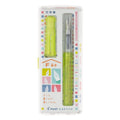 KAKUNO Fountain Pen Fine Nib- Neon Yellow Clear