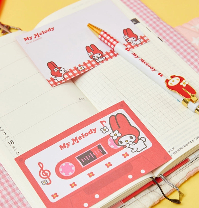 My Melody 50th Anniversary Cassette Tape Memo Pad