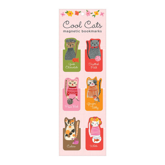 Cool Cats Magnet Bookmark Set