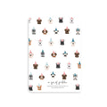 Dog Party Pocket Grid Notebook