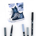 Tombow Dual Brush Pen Set- Grayscale