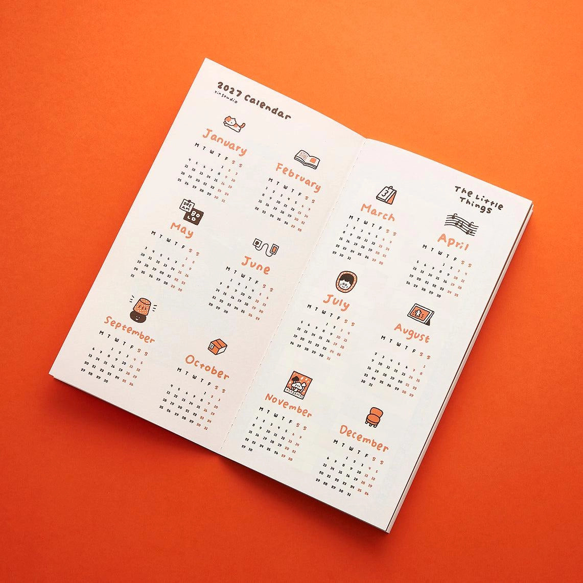 The 2027 Monthly Planner Insert - Rin! Studio