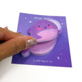 Purple Whale Sticky Notepad