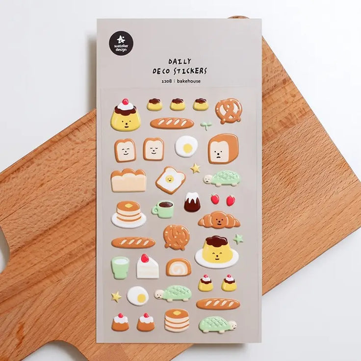 Bakehouse Puffy Deco Stickers