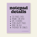 Things I'd Rather Not - Snarky & Colorful Notepad