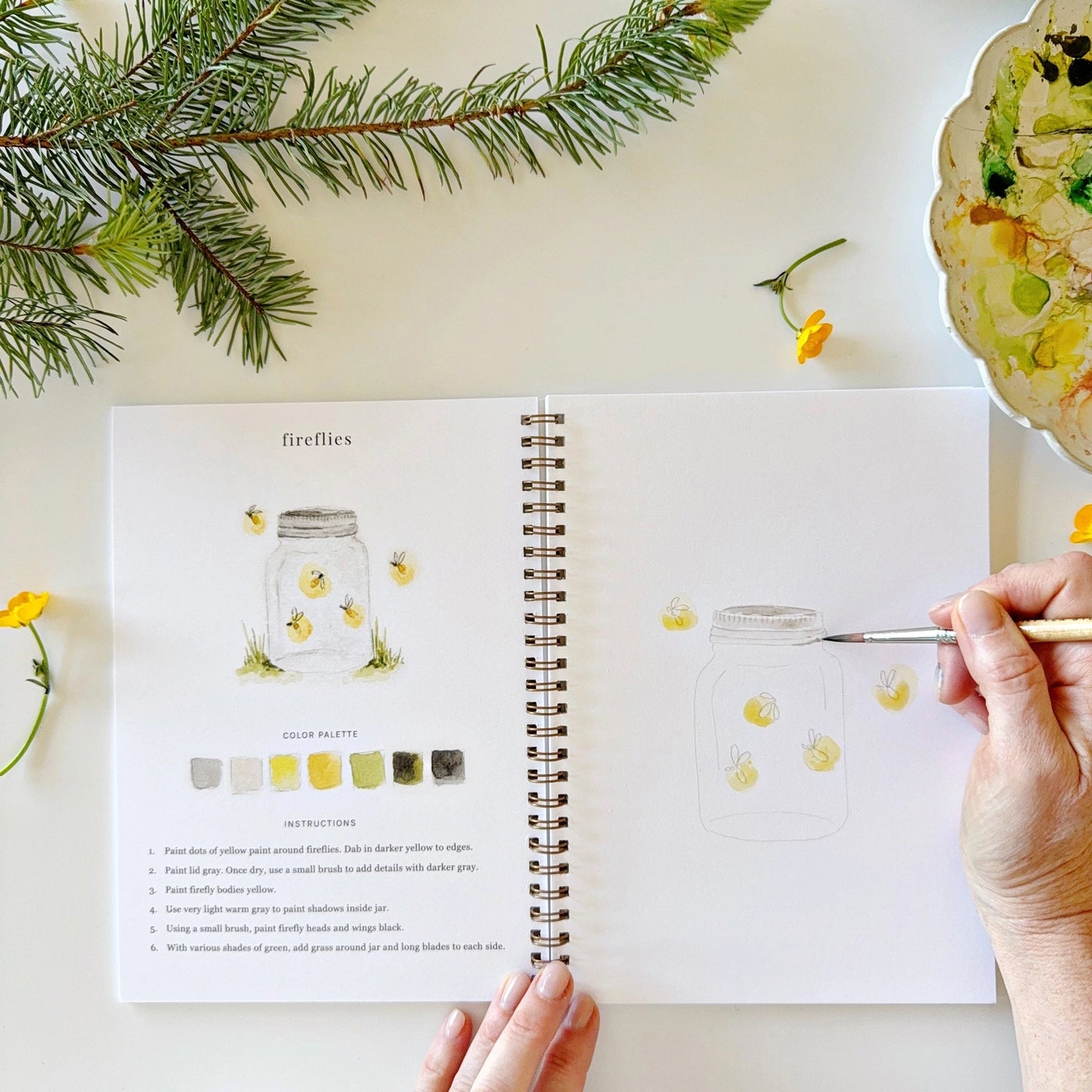 Camping - Watercolor Workbook - Emily Lex Studio