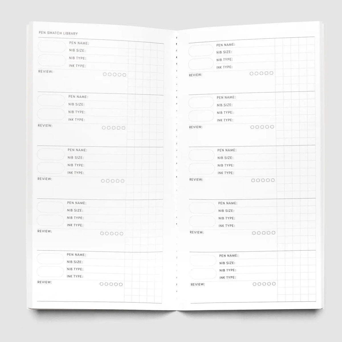Pen Swatch |  A5 Slim Travel Insert