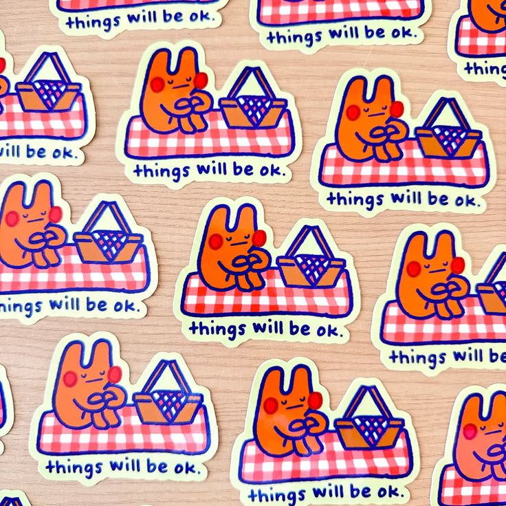 Things Will Be Ok Again  - Vinyl Sticker