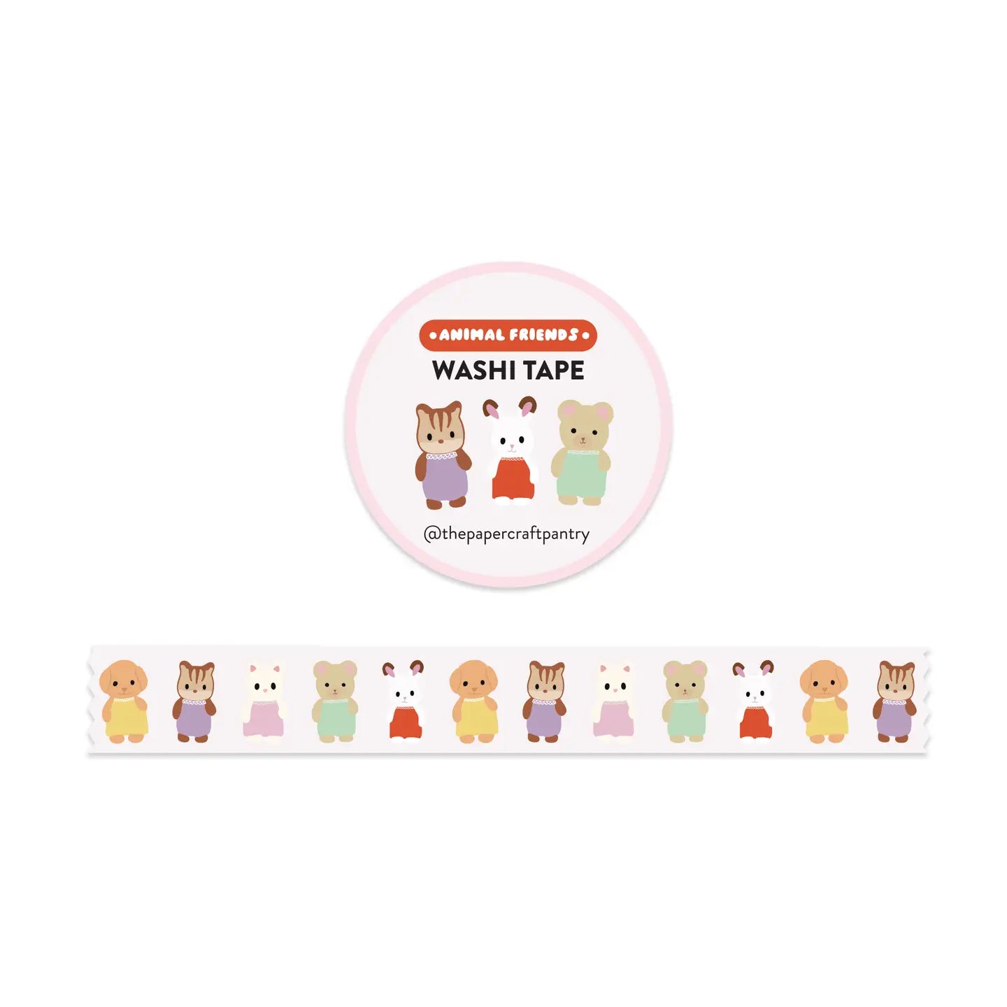 Animal Friends - Washi Tape