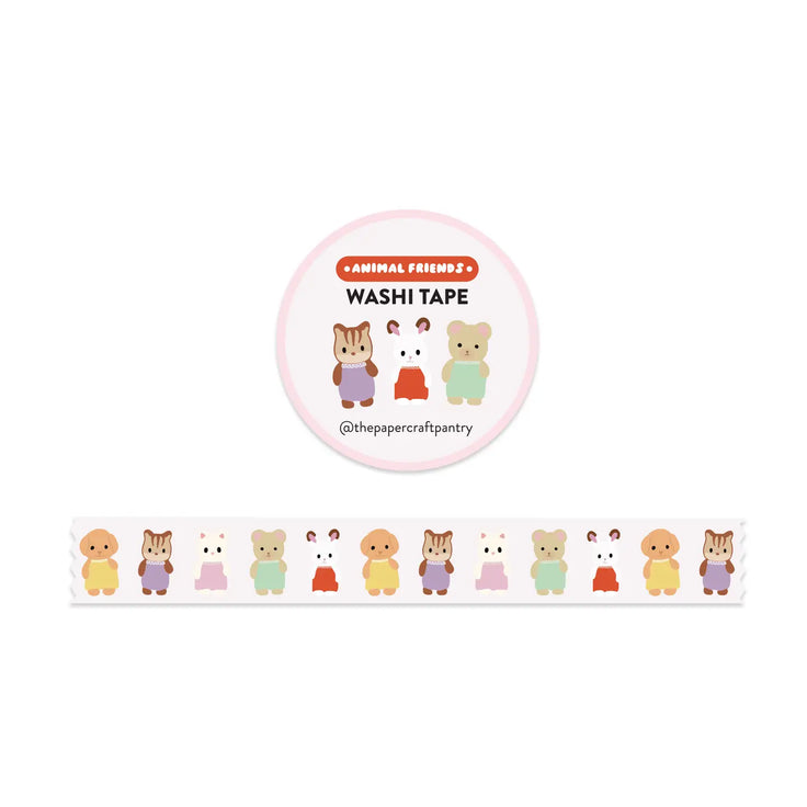 Animal Friends - Washi Tape