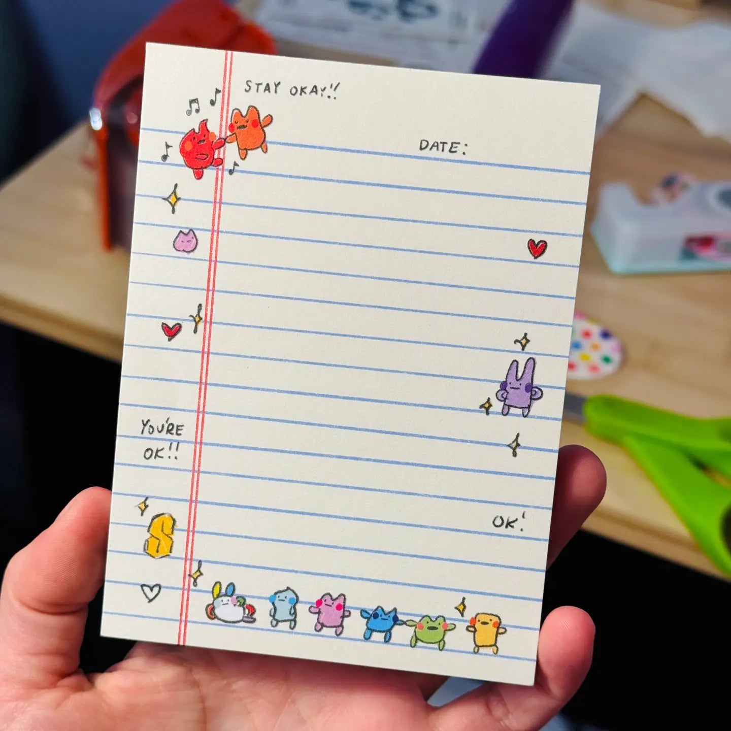 Stay Okay Mini Notebook Notepad