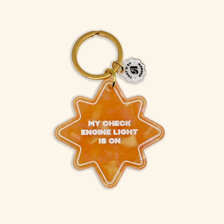 Check Engine Light is On | Motel Style Keychain