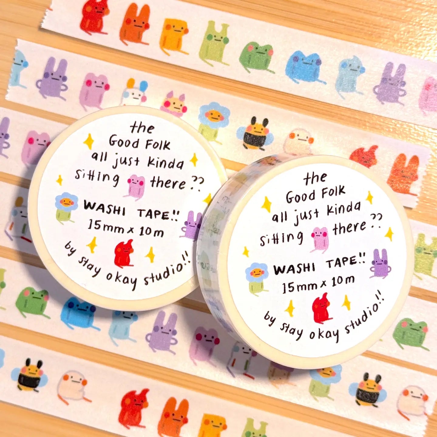 The Good Folk All Just Kinda Sitting There Washi Tape