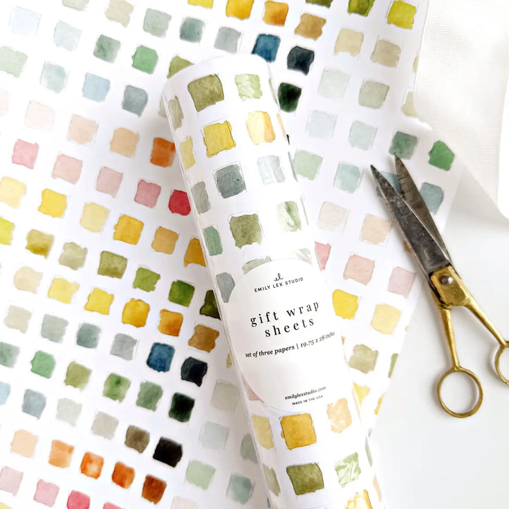 Watercolor Swatch Wrapping Paper