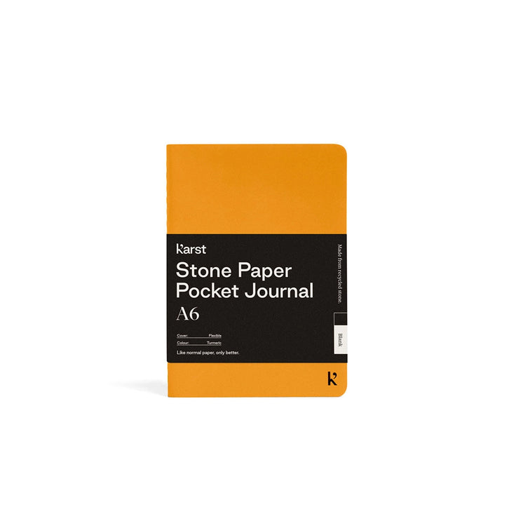 A6 Softcover Stone Paper Pocket Journal - Turmeric