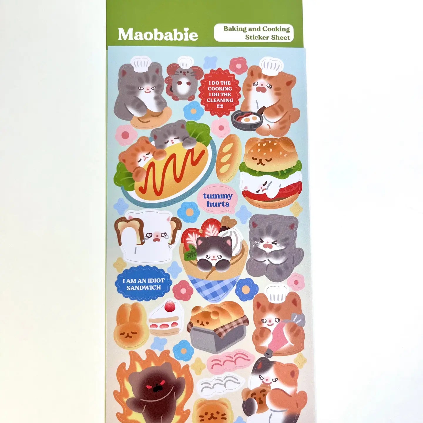 Cooking and Baking Kitties Sticker Sheet