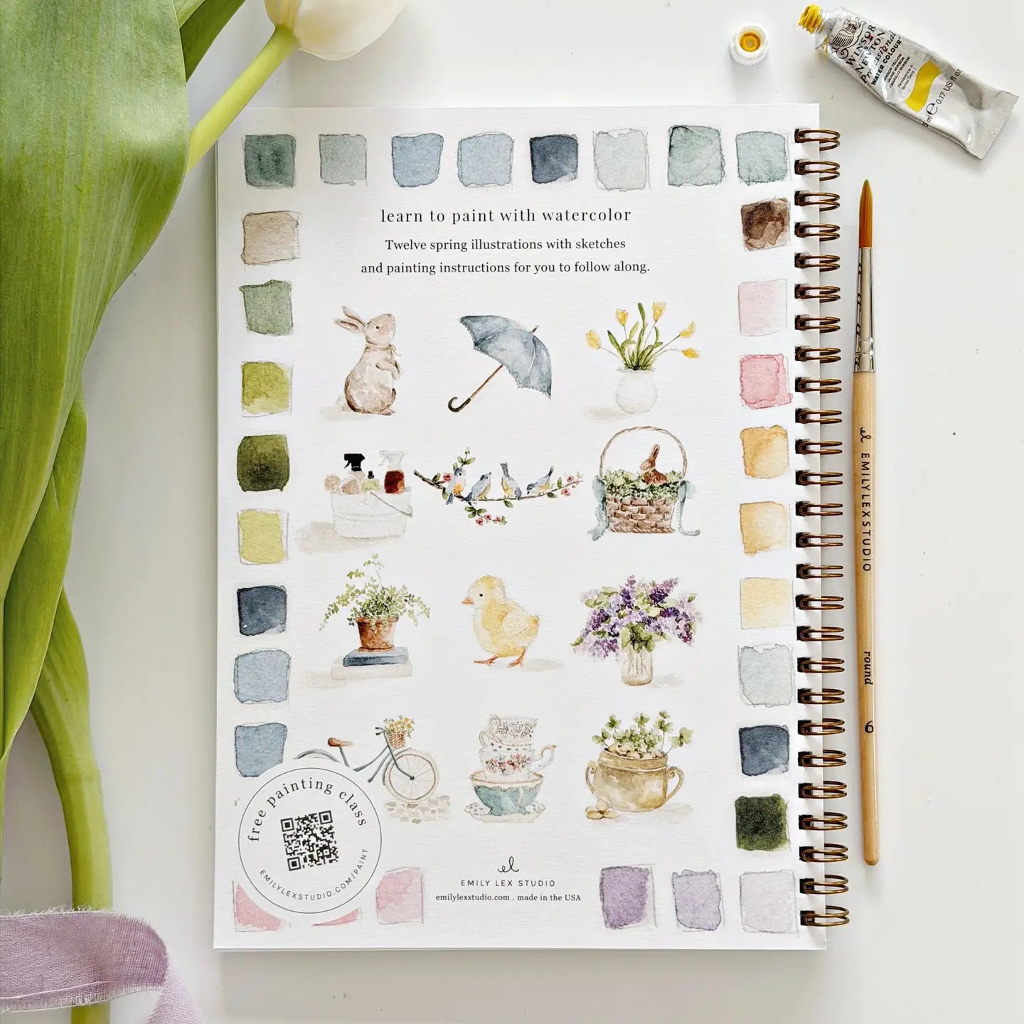 Spring- Watercolor Workbook - Emily Lex Studio