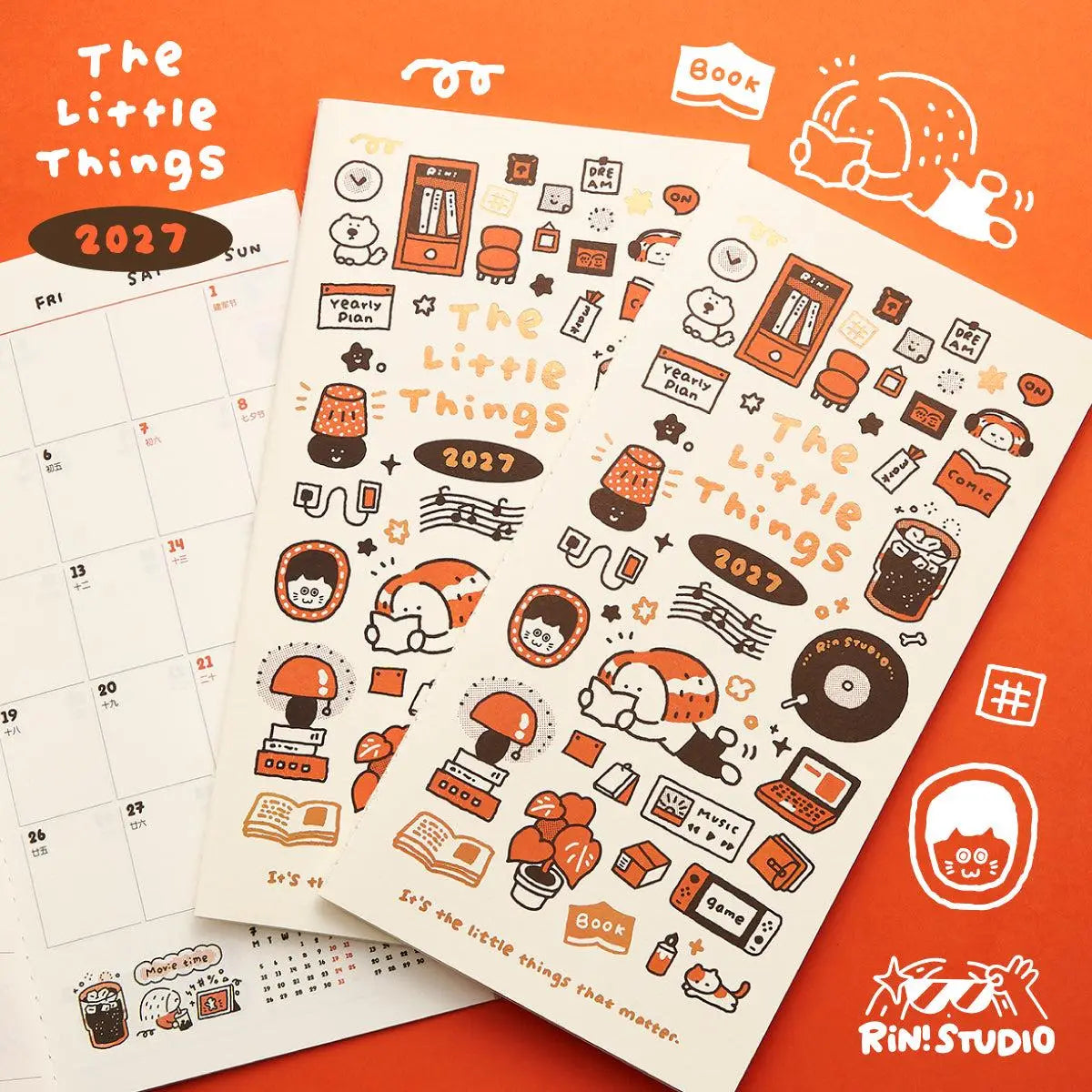 The 2027 Monthly Planner Insert - Rin! Studio