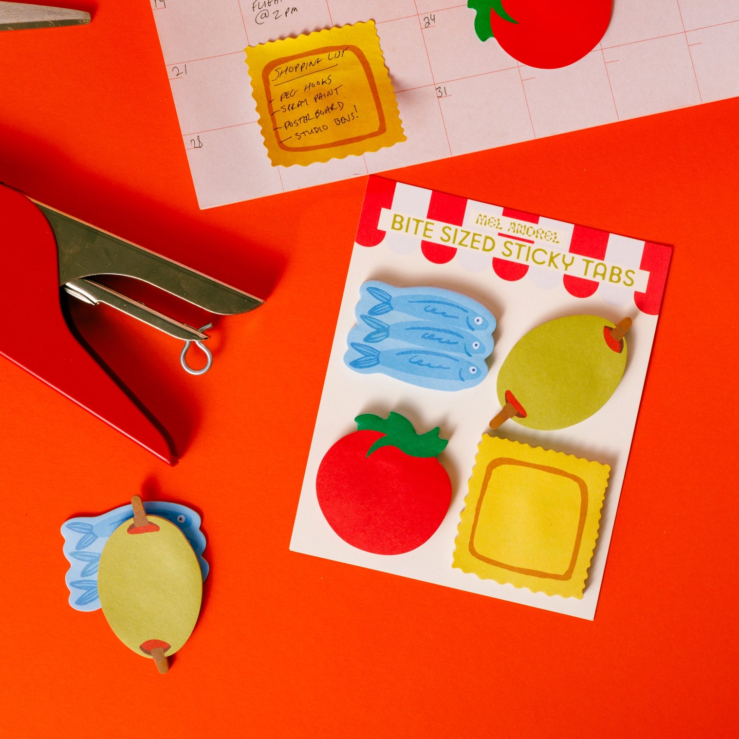 Bite Sized Mini Sticky Tabs: Grocery Trip