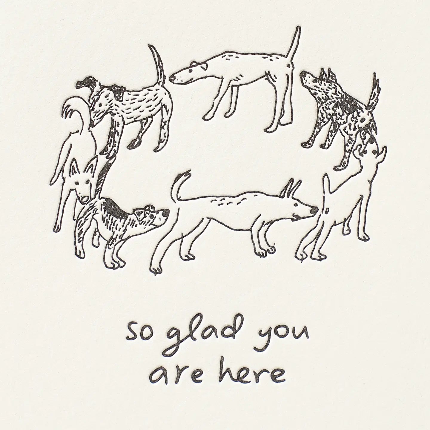 So Glad You Are Here - Greeting Card