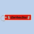 Diet Coke Diva Embroidered Keychain
