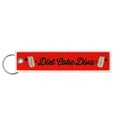 Diet Coke Diva Embroidered Keychain