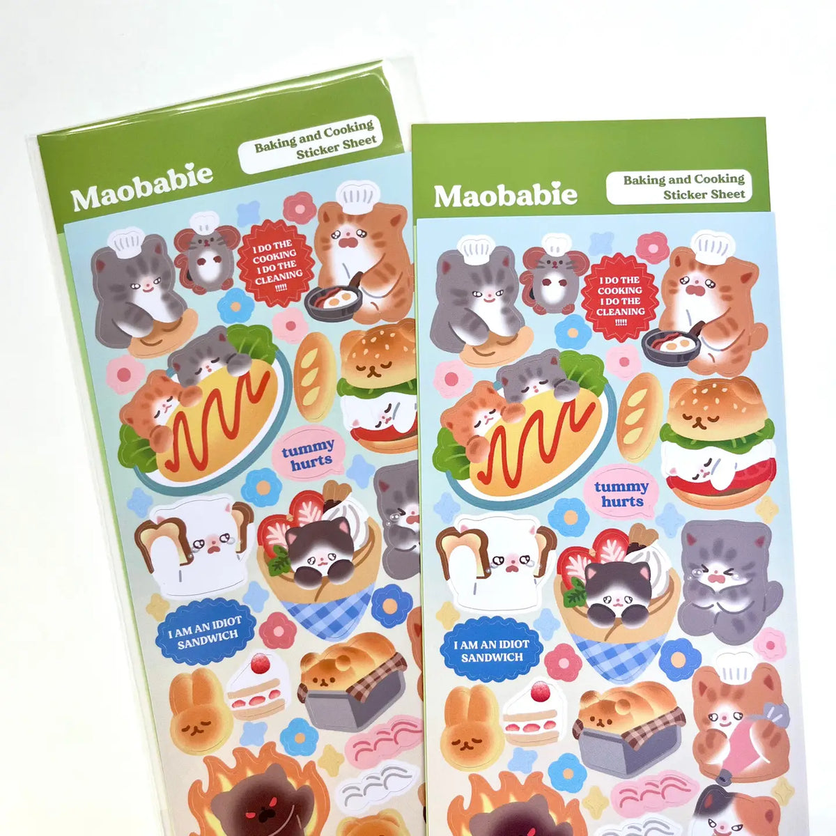 Cooking and Baking Kitties Sticker Sheet