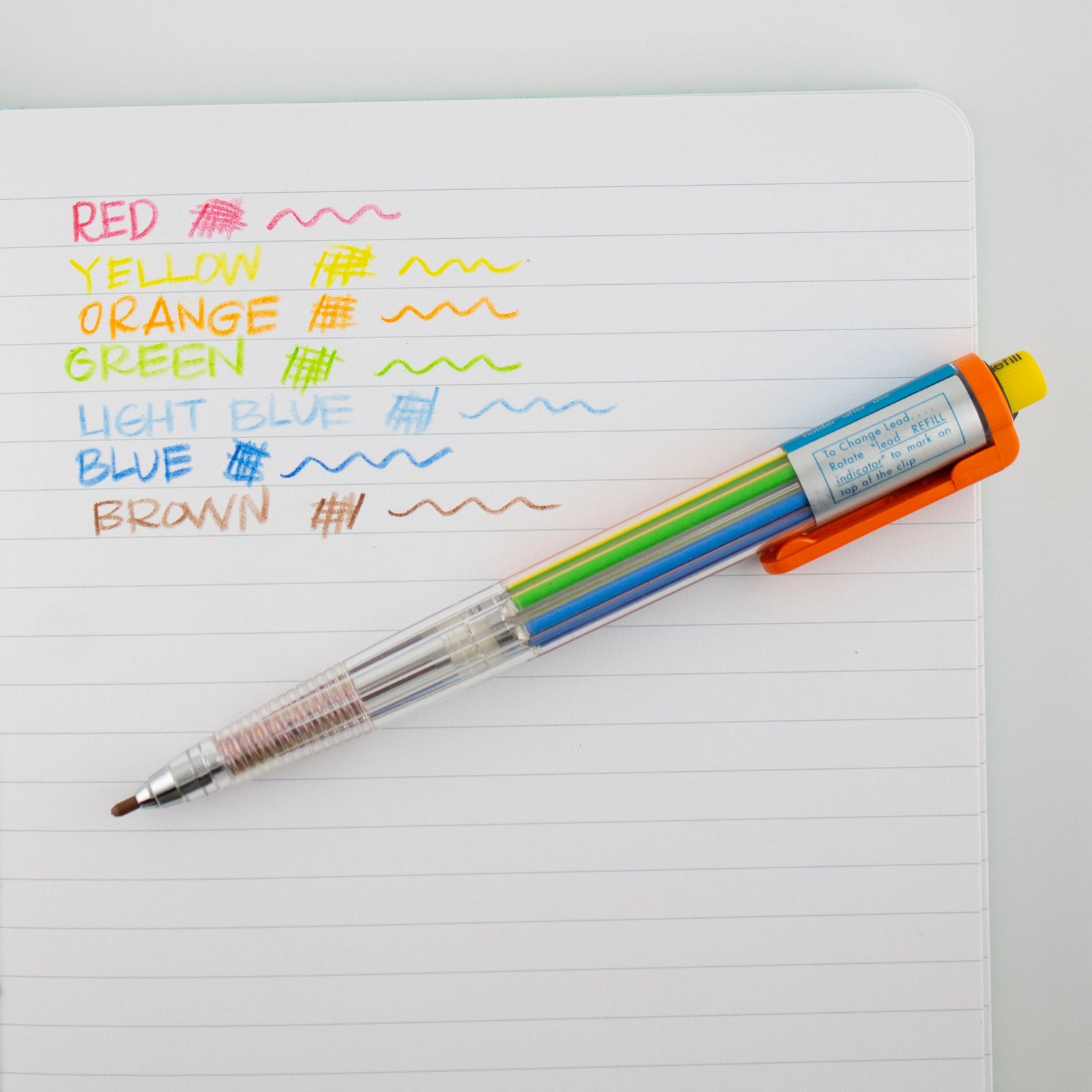 Pentel 8 Color Mechanical Pencil Set