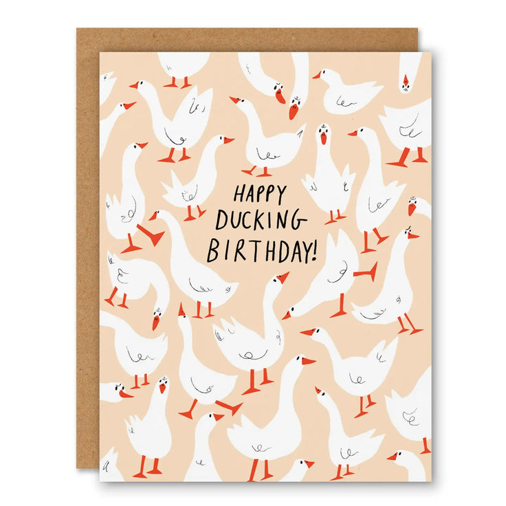 Happy Ducking Birthday - Greeting Card