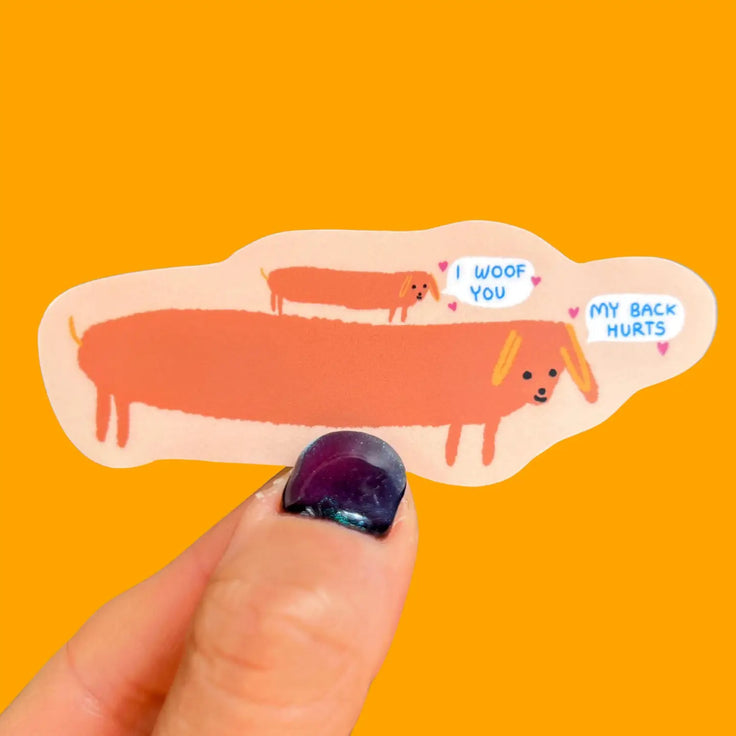 I woof you Dog sticker