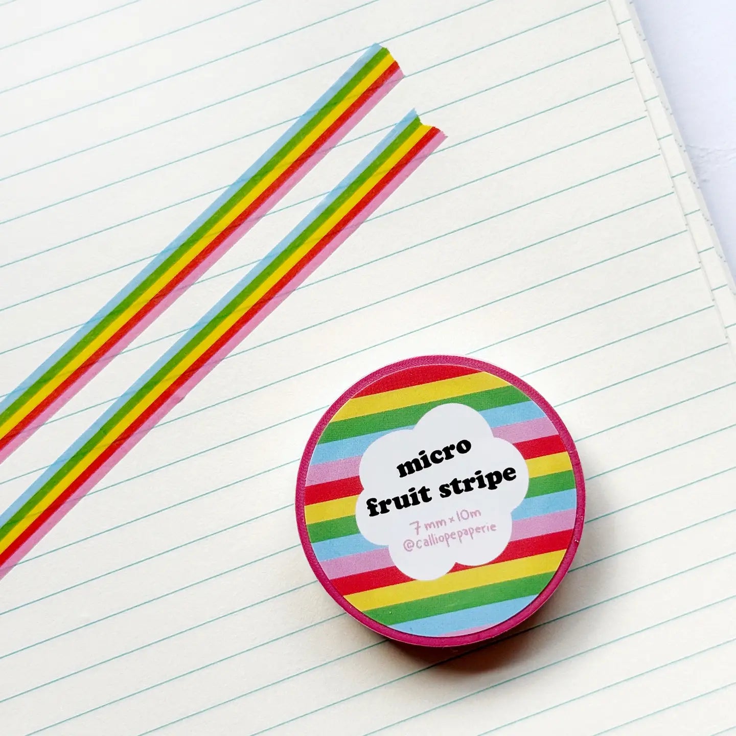 Micro Fruit Stripe Narrow Washi Tape